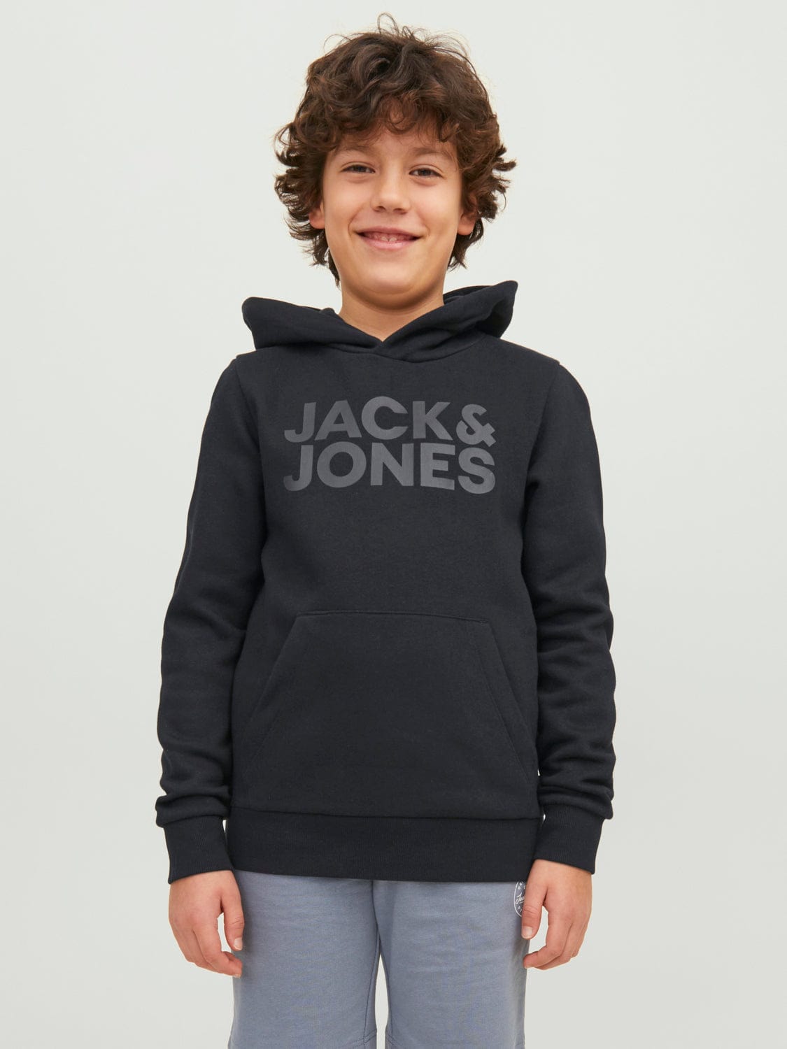Sudadera con capucha JUNIOR- JJECORP Negro